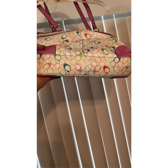 Coach Heritage Multicolor Signature Chelsea Tote Should Bag - Picture 8 of 14